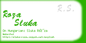 roza sluka business card